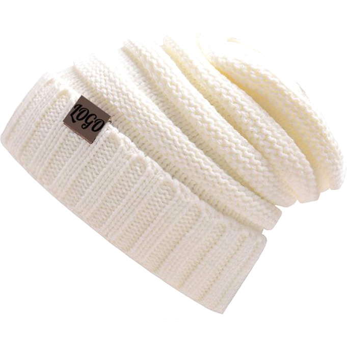 Custom Patch Logo Toque Women Beanies